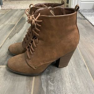 Brown Combat Booties